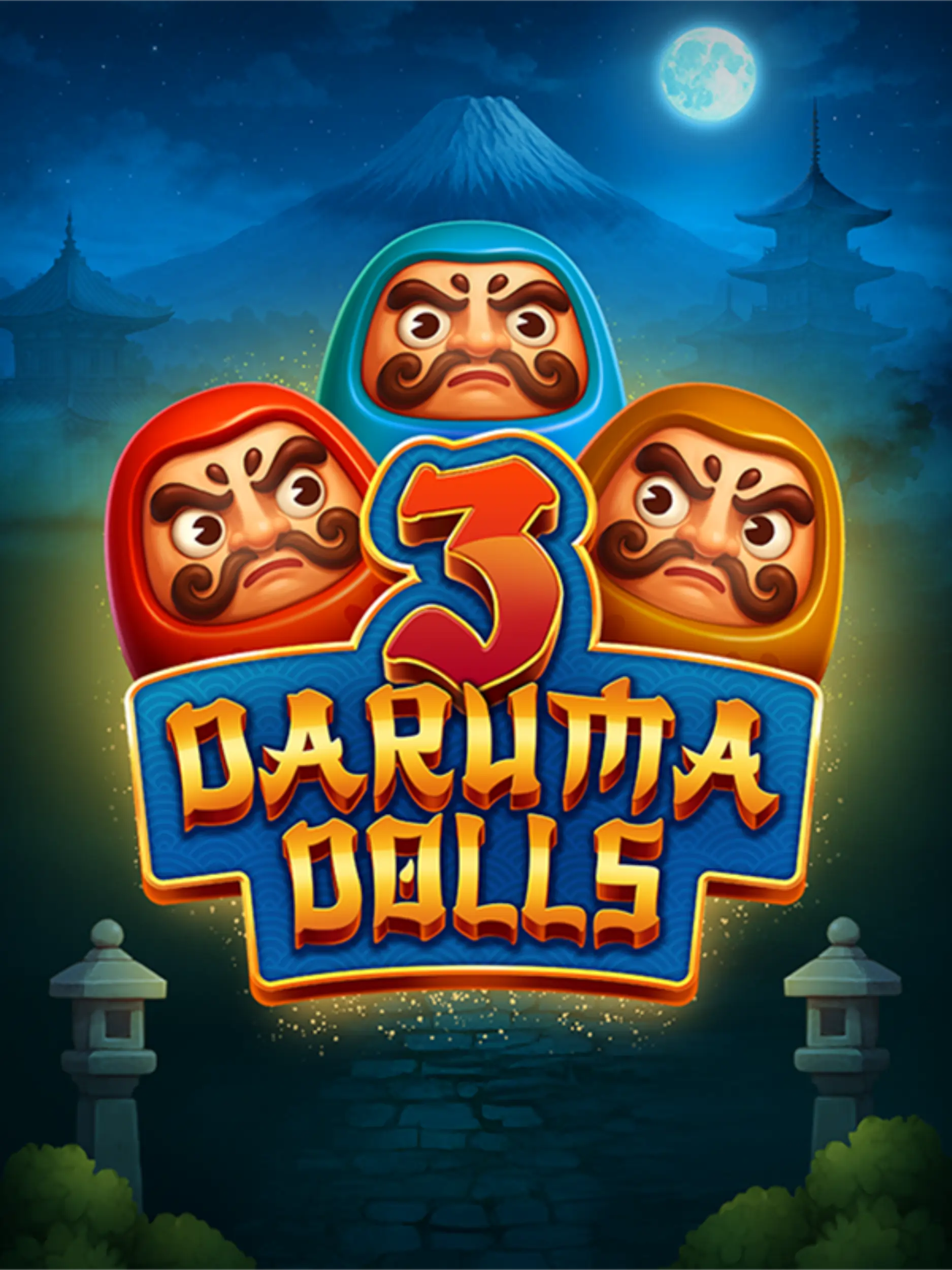 3 Daruma Dolls